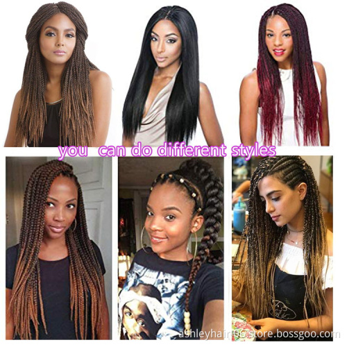 26 inches braid professional long synthetic hair braiding hair products private label Kanekalon braids